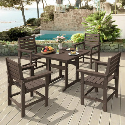 Patio Table and Chairs Set 7 Pieces