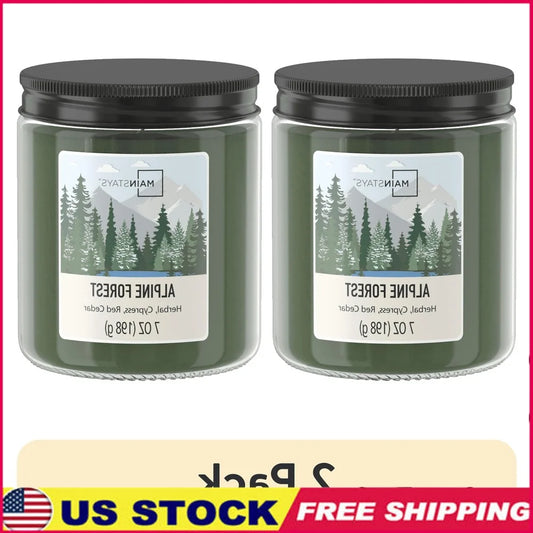 2 Pack Alpine Forest Scented Candle