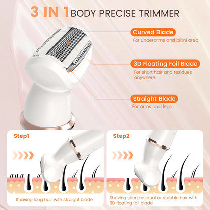 Portable 4 in 1 Electric Razors for Women