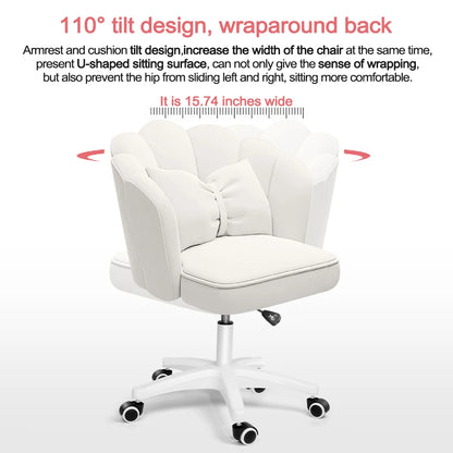 Home Office Butterfly Chair With Bow Cushion