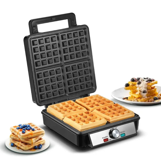4-Waffle Electric Belgian Waffle Maker