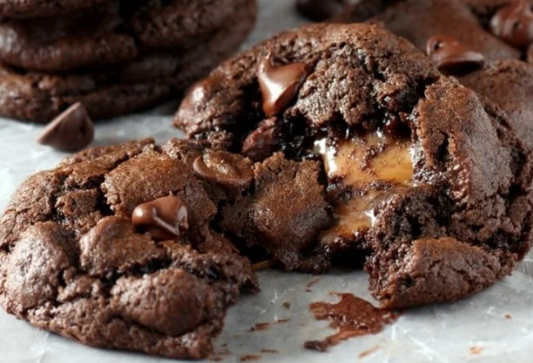 Chocolate Caramel Chunk Cookies