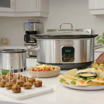 7 Quart Programmable Slow Cooker with Dipper