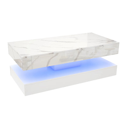 Modern Stylish Coffee Table with LED Lights
