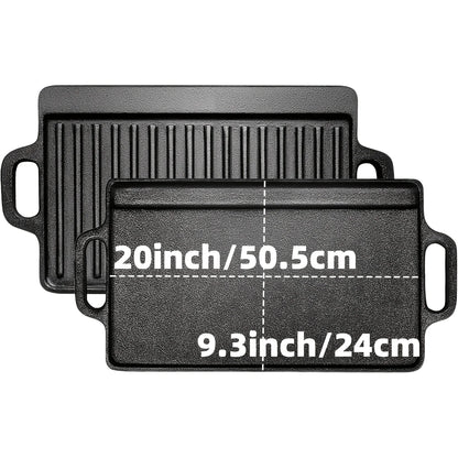 3PCS Cast Iron Skillet Set (6/8/10 Inch)  Pre-Seasoned