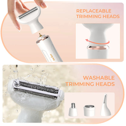 Portable 4 in 1 Electric Razors for Women