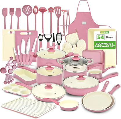 54 Piece Professional Grade Kitchen Cookware Set