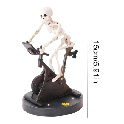Resin Skeleton Riding Bike Halloween Skeleton Decorations