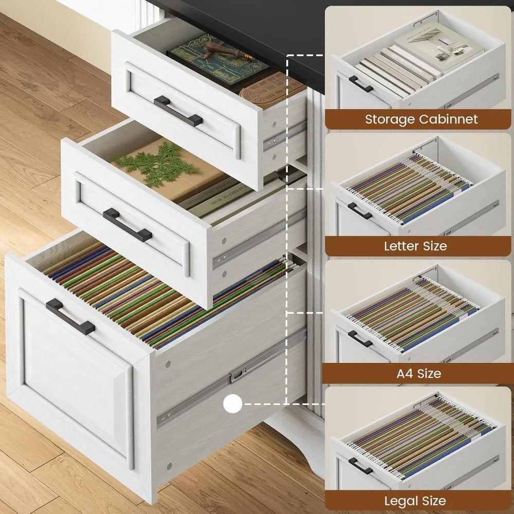 Farmhouse 55" Executive Desk, Computer Desk