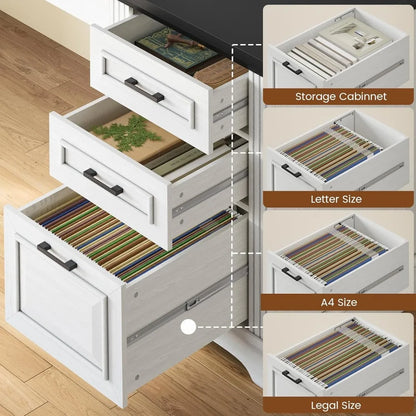 Farmhouse 55" Executive Desk, Computer Desk