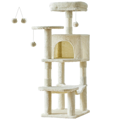 44in Tall Multi-Cat Climbing Cat Tree Tower