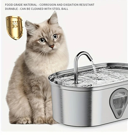 Automatic Stainless Steel Cat water Fountain