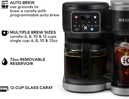 Hot & Iced Coffee Maker with MultiStream Tech, 72oz Reservoir, Ideal for Holiday Hosting and Gifts
