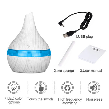300ml USB Essential Oil Diffusers