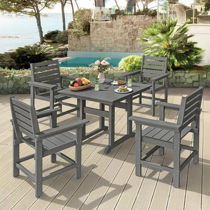 Patio Table and Chairs Set 7 Pieces