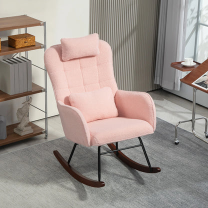 Rocking Chair with Headrest