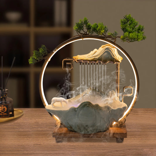 Tabletop Water Fountains Indoor Waterfall Decoration