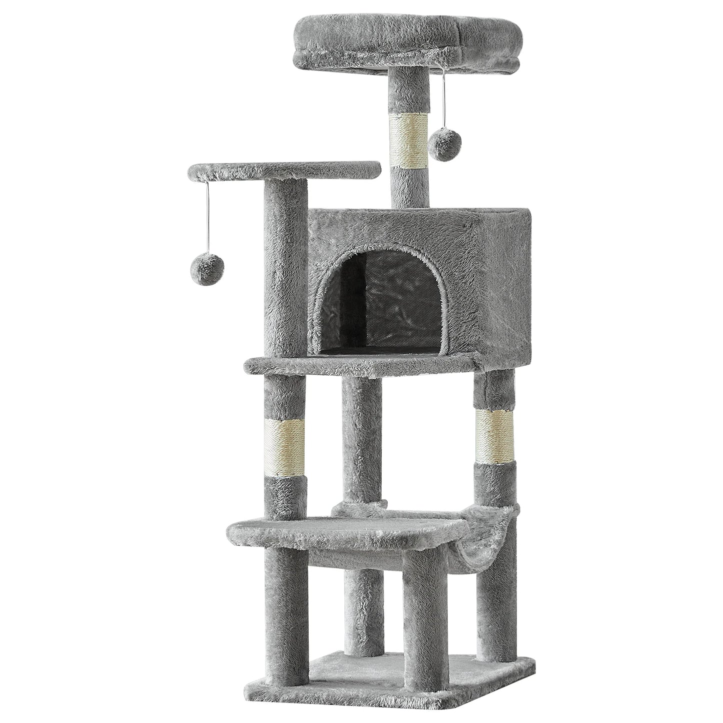 44in Tall Multi-Cat Climbing Cat Tree Tower
