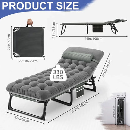Camping Cot with Mattress