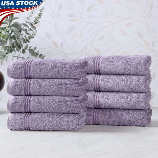8-Piece Egyptian Cotton Hand Towel Set