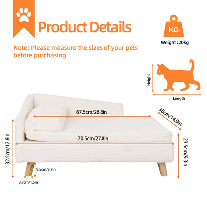 Elevated Pet Bed, with Cozy Pad Waterproof,
