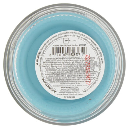 Large Garden Rain Scented Candle Single Wick