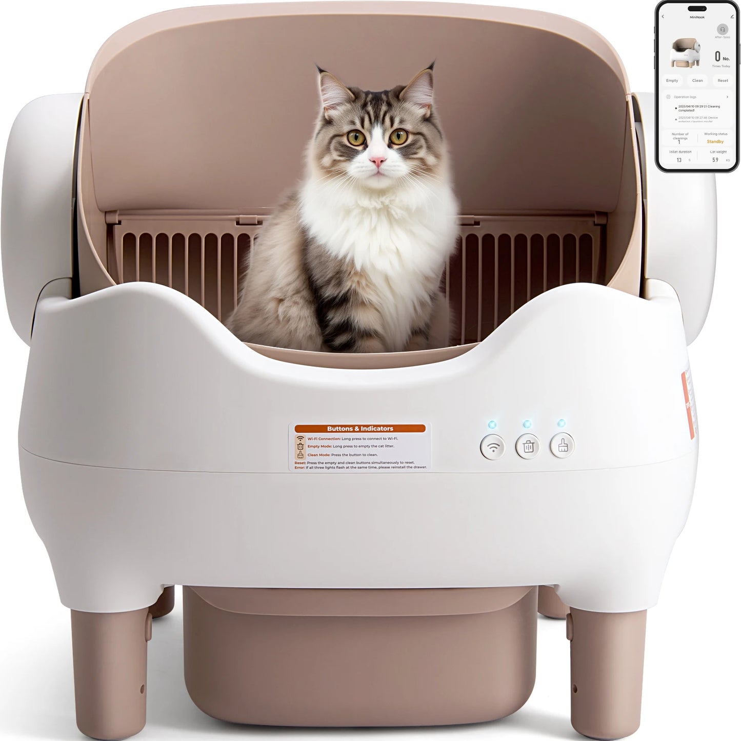 Self Cleaning Litter Box, Automatic Litter Box