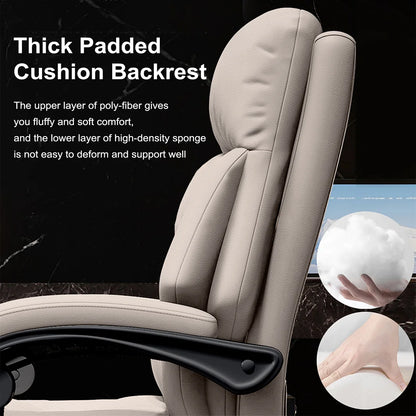 High Back Office Desk Chair - Foot Rest